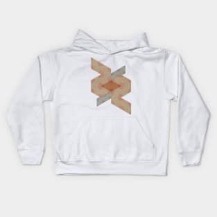 Abstract Triangle Sandy Pattern Kids Hoodie